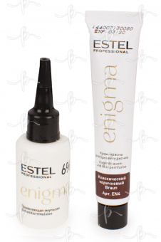 Estel Enigma Краска для бровей и ресниц, тон классичекий коричневый, 20 мл.