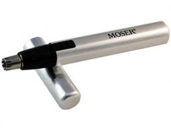 Moser 4900-0050 Nose Trimmer, триммер для ушей и носа, серебристый, черный