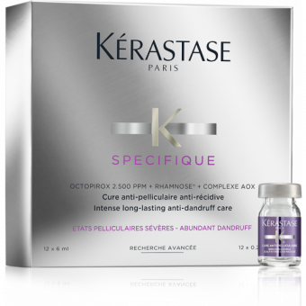 Kerastase, Specifique Интенсивный курс для борьбы с перхотью Cure Antipelliculaire, 12х6 мл