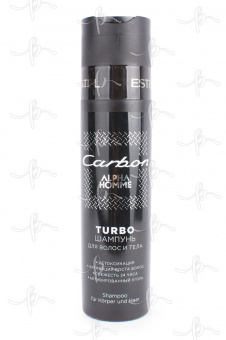Estel Alpha Homme Carbon Turbo Шампунь для волос и тела  250 мл.