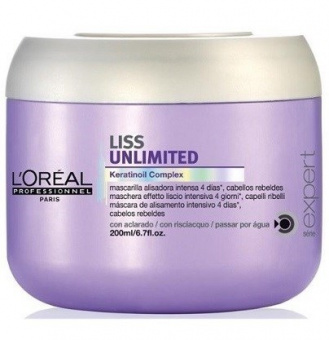 L'Oreal Expert Liss Unlimited Разглаживающая маска для сухих жестких волос 200 мл.