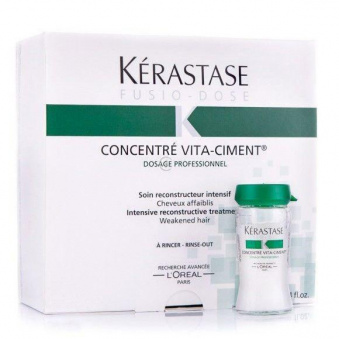 Kerastase Fusio-Dose Vita-Ciment Ампула для мгновенного восстановления поврежденных волос 10х12 мл.
