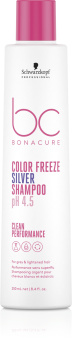 Schwarzkopf Bonacure pH 4.5 Color Freeze Silver Shampoo Нейтрализующий шампунь 250 мл.